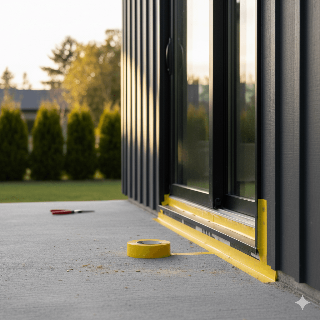 Metal deck flashing waterproofing installation in Ansonia CT