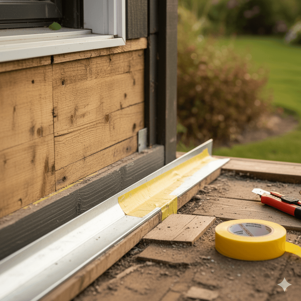 Code-compliant deck flashing installation serving Seymour, Ansonia, and Oxford CT